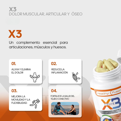 X3 Articulaciones, musculos y huesos - HealthyFusion