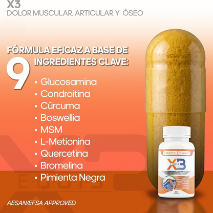X3 Articulaciones, musculos y huesos - HealthyFusion