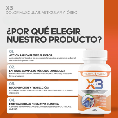 X3 Articulaciones, musculos y huesos - HealthyFusion