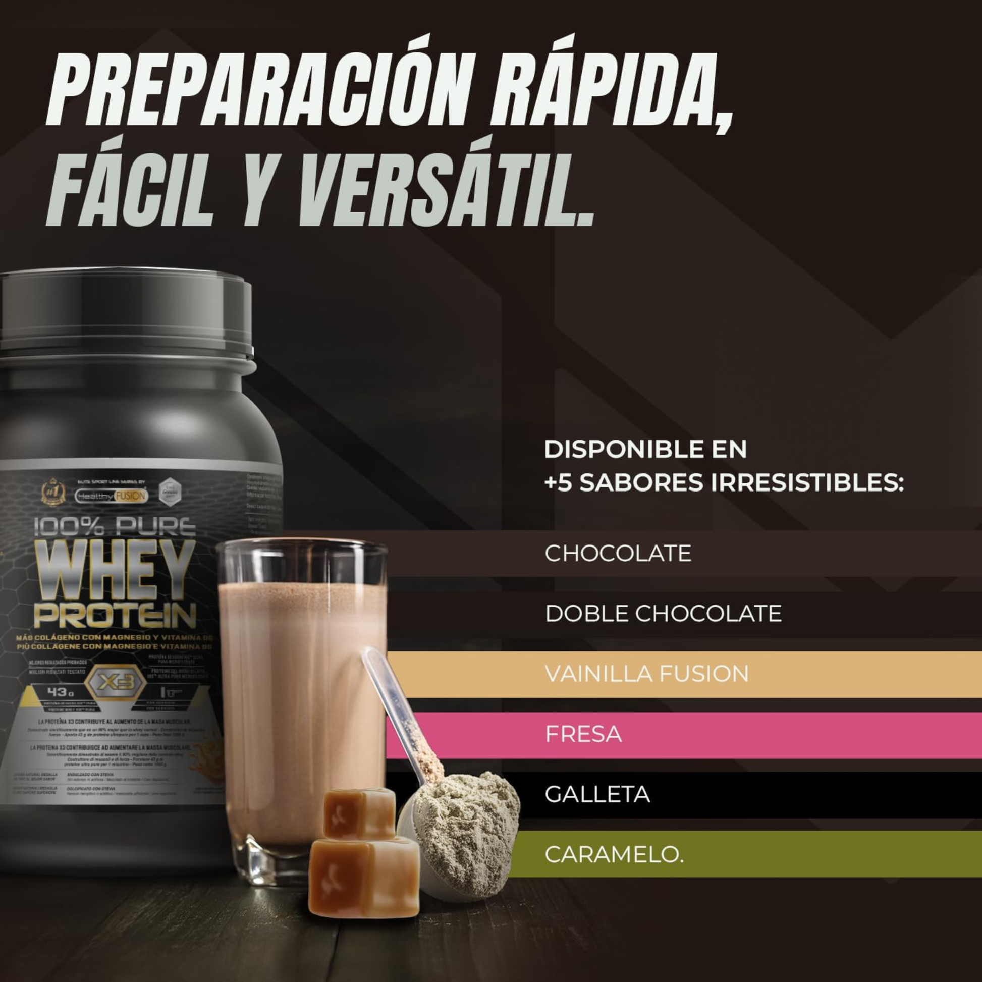 Whey Protein Salted Caramel - HealthyFusion