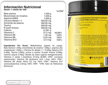 PREWORKOUT SANDÍA - HealthyFusion