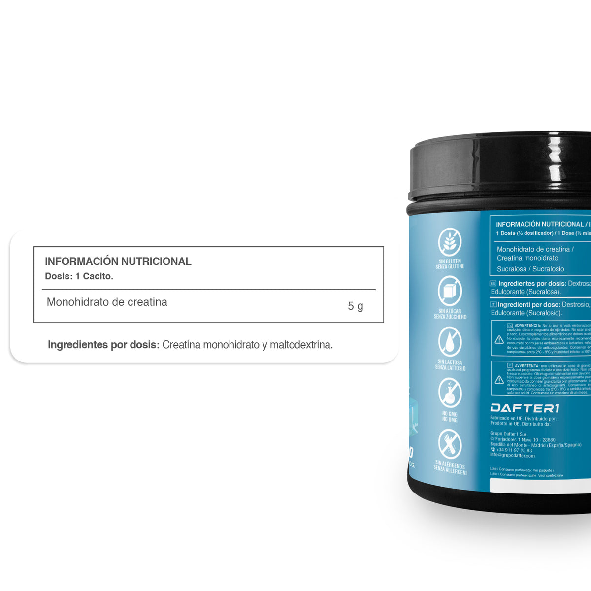 CREATINA 100% PURA Sin Sabor - HealthyFusion