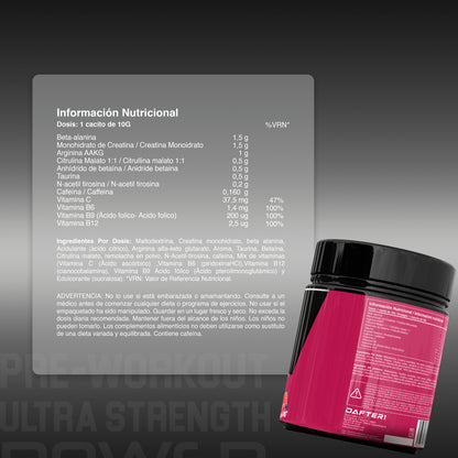 PREWORKOUT FRUTOS ROJOS - HealthyFusion