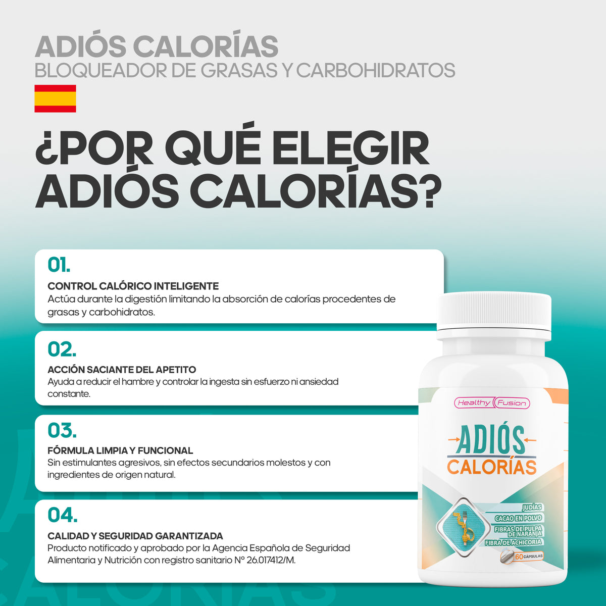 ADIÓS CALORÍAS - HealthyFusion