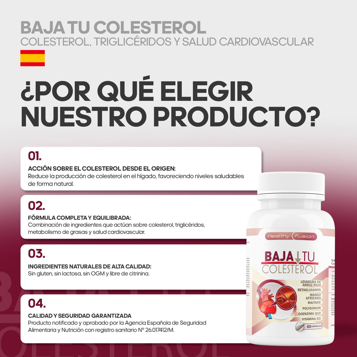 BAJA TU COLESTEROL - HealthyFusion