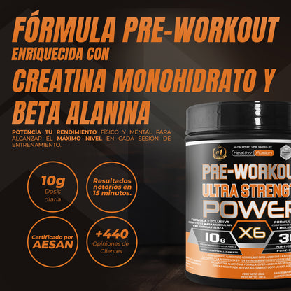 PREWORKOUT NARANJA - HealthyFusion
