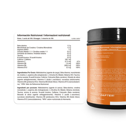 PREWORKOUT NARANJA - HealthyFusion