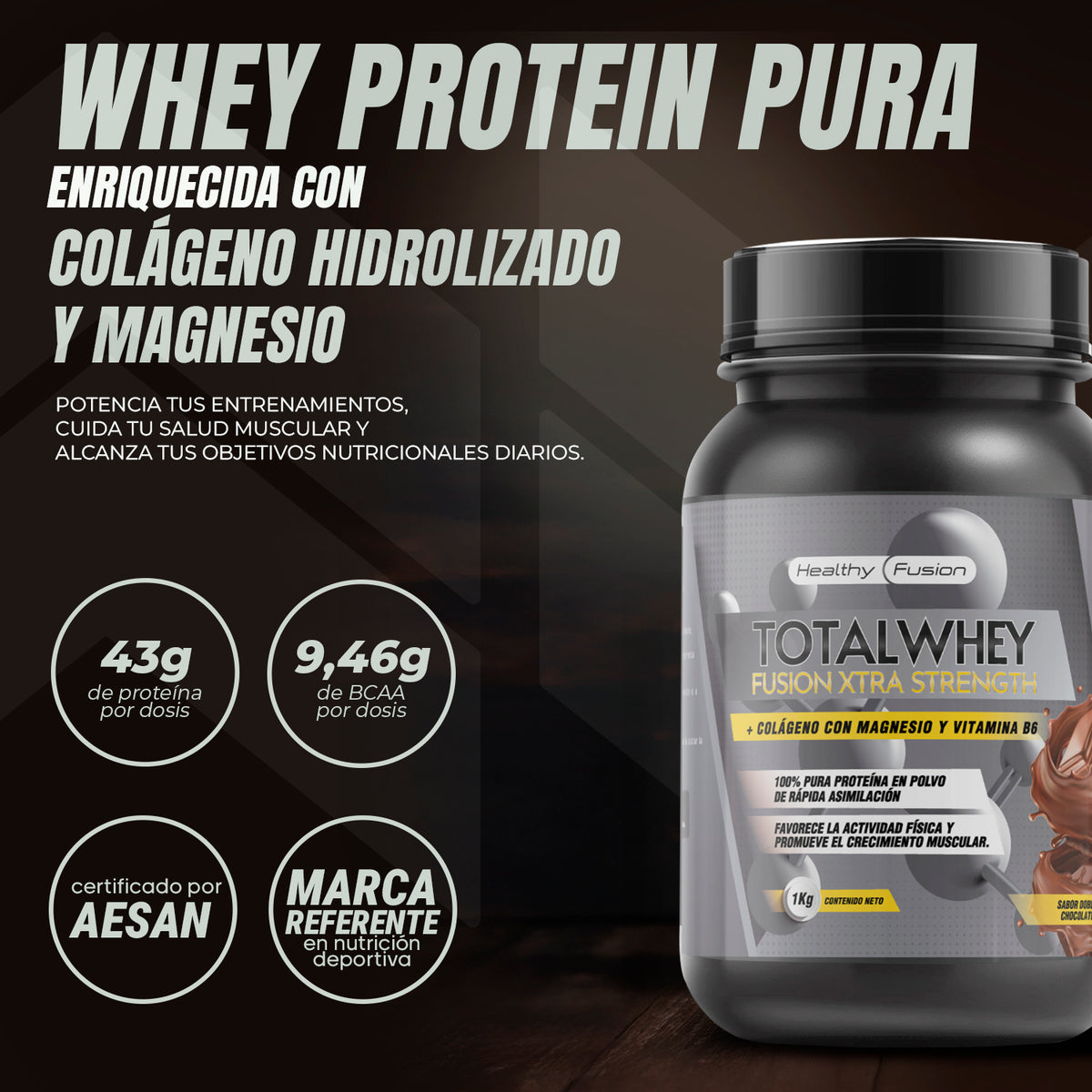 Whey Protein Doble Chocolate - HealthyFusion