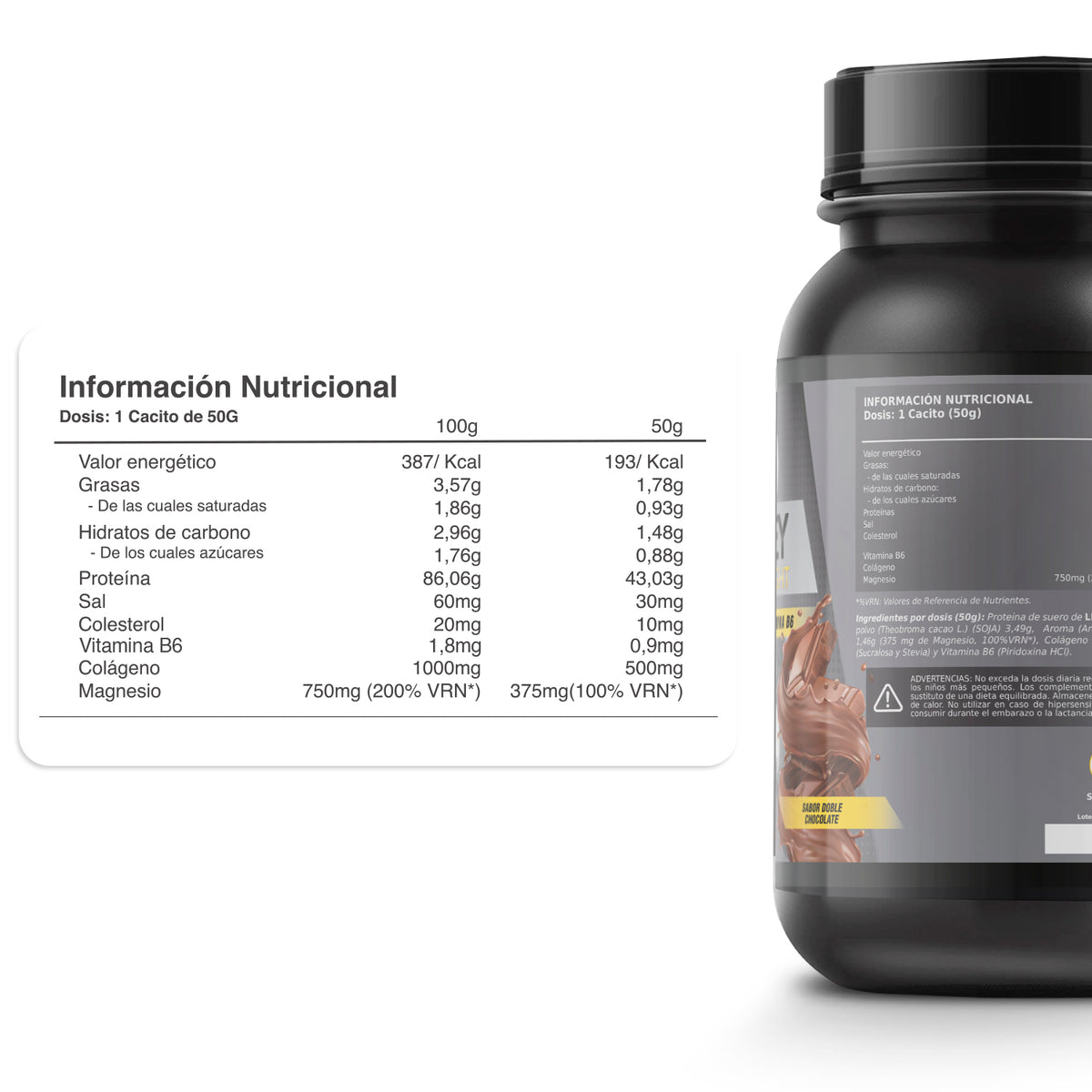 Whey Protein Doble Chocolate - HealthyFusion
