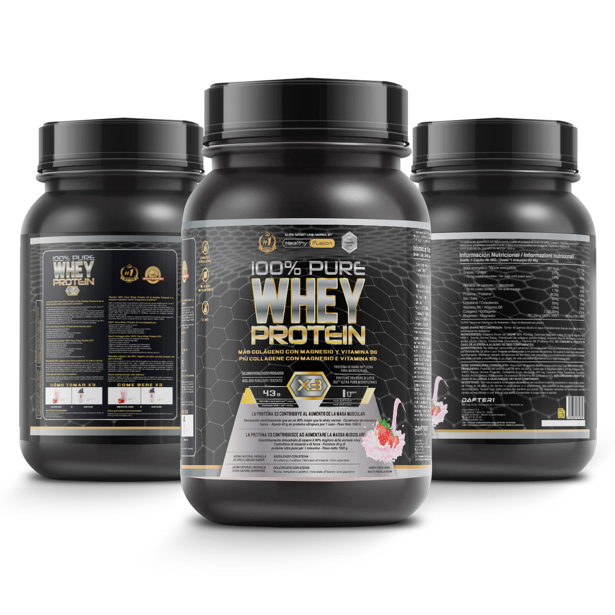 Whey Protein Fresa - HealthyFusion
