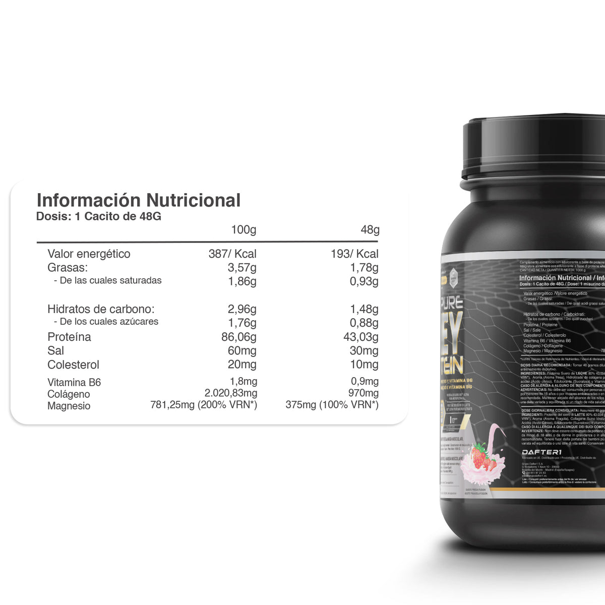 Whey Protein Fresa - HealthyFusion