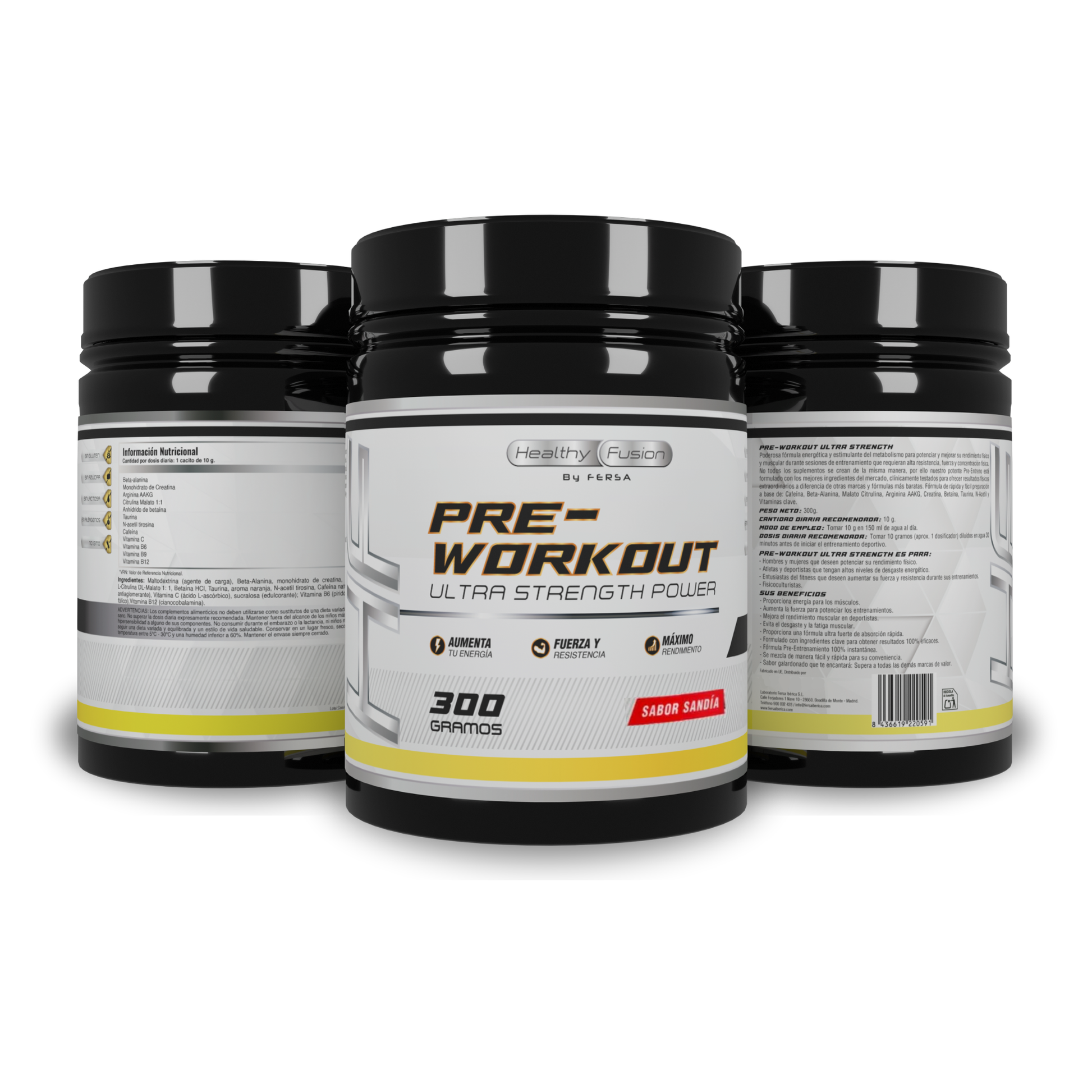 PREWORKOUT 2.0 SANDÍA - HealthyFusion