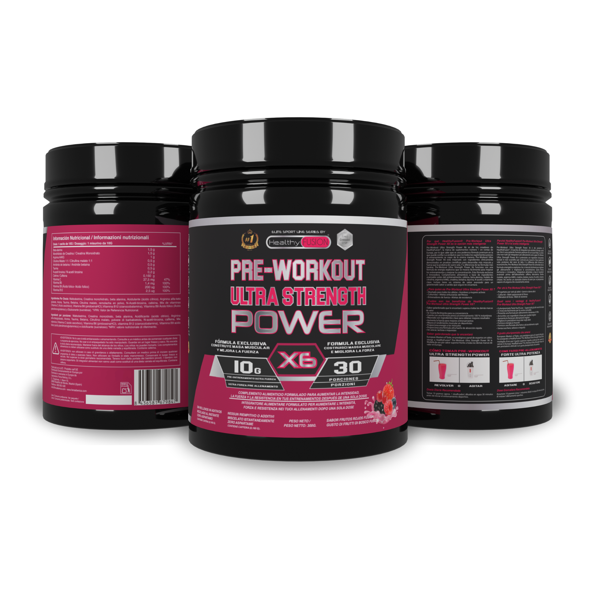 PREWORKOUT FRUTOS ROJOS - HealthyFusion